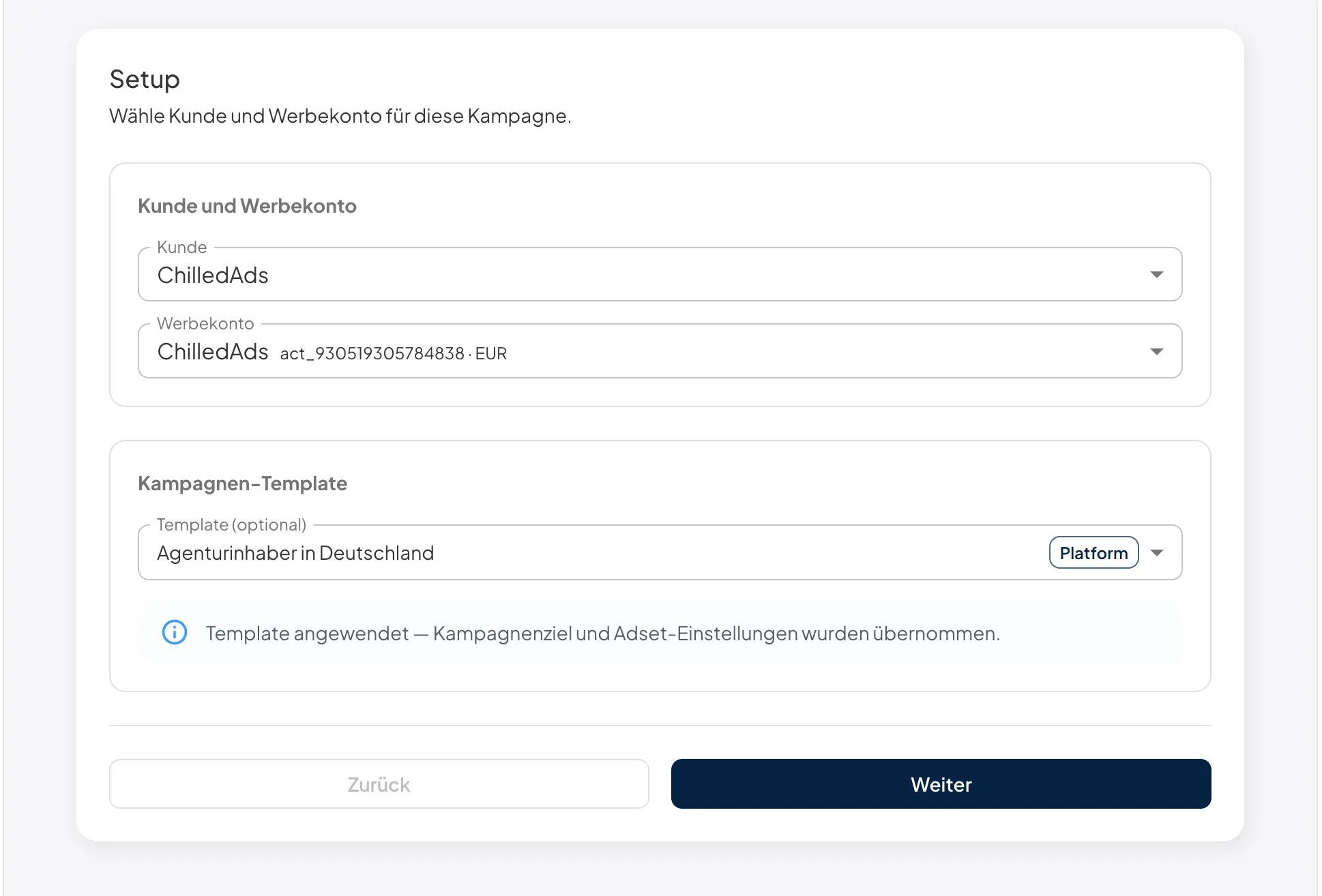 Launch über mehrere Accounts gleichzeitig